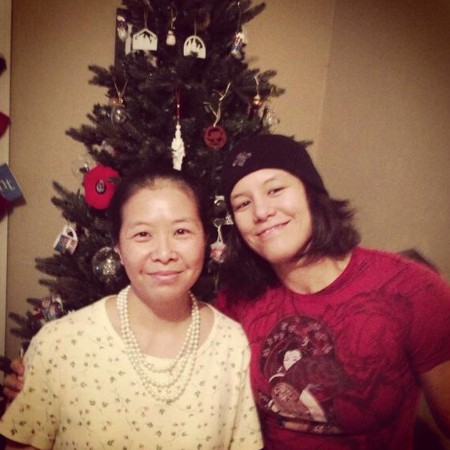 Shayna Baszler with her mother