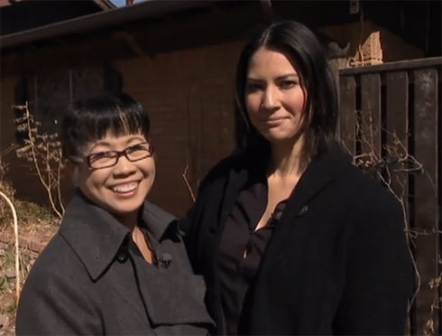 Kim Munn with her daughter Olivia Munn