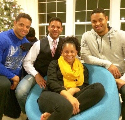 The Hodgetwins with their family