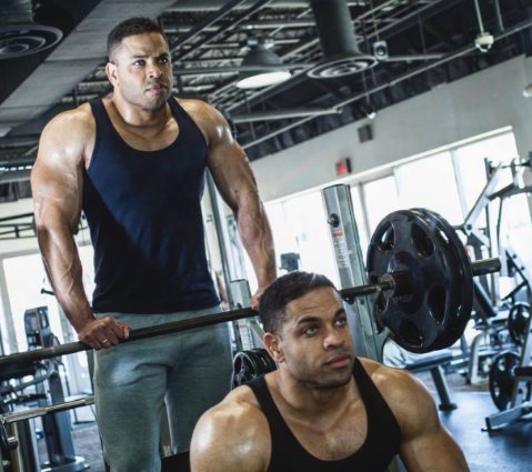 The Hodgetwins's photo while working out