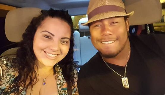 Tony Joiner with his late wife, Heyzel Obando