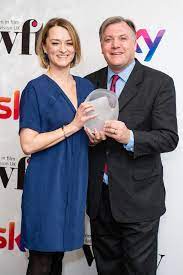 Laura Kuenssberg with her husband James Kelly