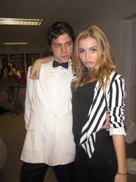 Atticus Mitchell with his friend 