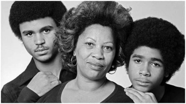 Toni Morrison with her children 