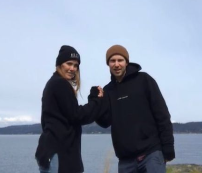 Eden Brolin with her fiance Cameron Crosby