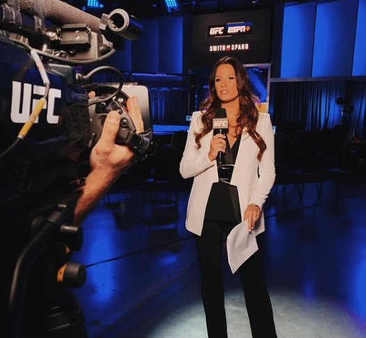 Heidi Androl doing her job 