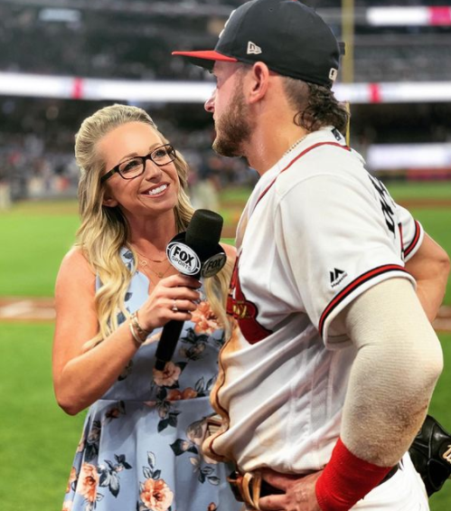 Kelsey Wingert doing her job