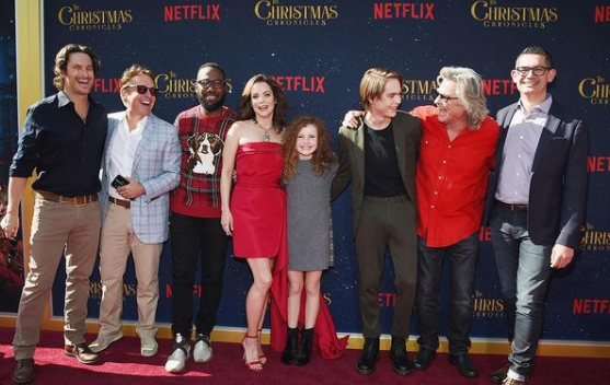 Judah Lewis with his friends