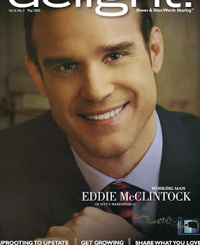 Eddie McClintock photo in the magazine cover 