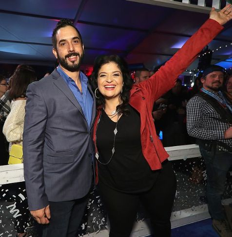 Alex Guarnaschelli with her boyfriend, Michael Castellon