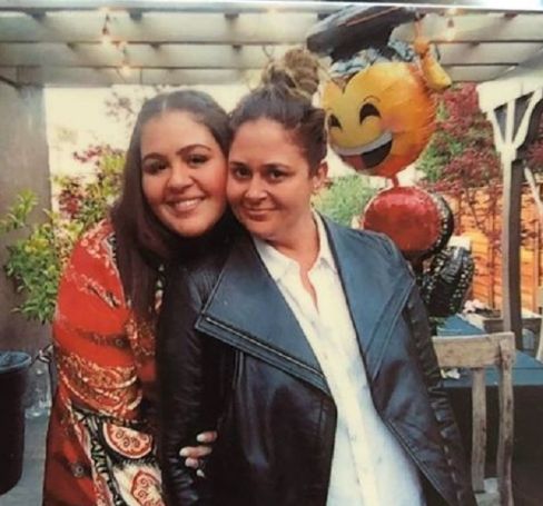Antonia Lofaso with her daughter, Xea Myers