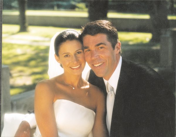 Chris Fowler with his wife Jennifer Dempster