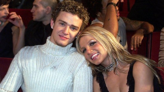 Britney Spears with her ex-boyfriend, Justin Timberlake