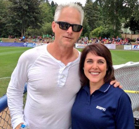 Cara Capuano with one of her co-workers
