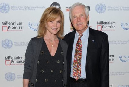 Catherine Crier with her husband, Christopher Wilson
