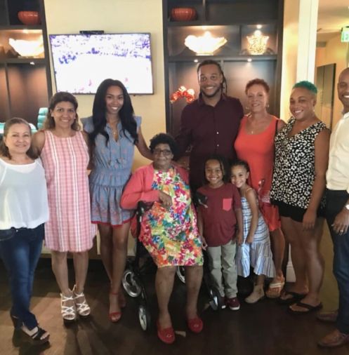 Channing Crowder with his family