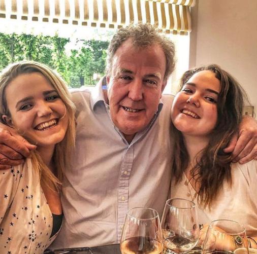Jeremy Clarkson with his daughters