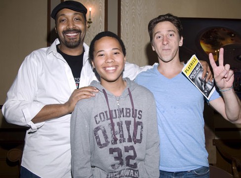 Jesse L. Martin with his friends