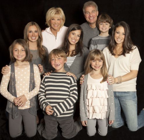 Joan Lunden with her husband, Jeff, and their children