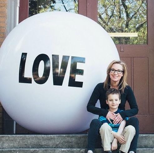 Jody Vance with one of her son