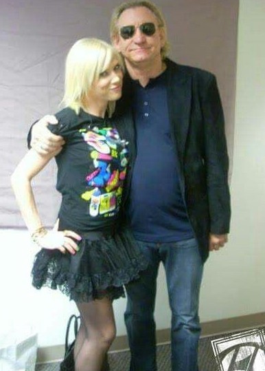 Joe Walsh with his daughter, Lucy