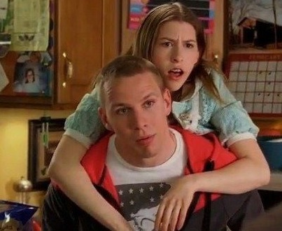John Gammon with one of his co-stars