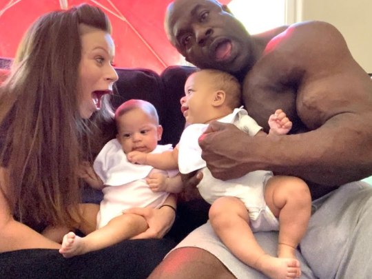 Kali Muscle with his kids