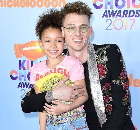 Machine Gun Kelly with his daughter, Casie Colson Baker