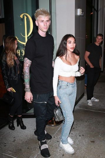 Machine Gun Kelly with his ex-girlfriend, Chantel Jeffries