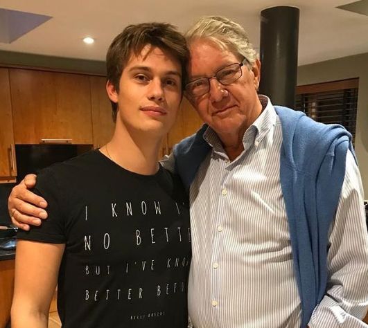 Nicholas Galitzine with his father