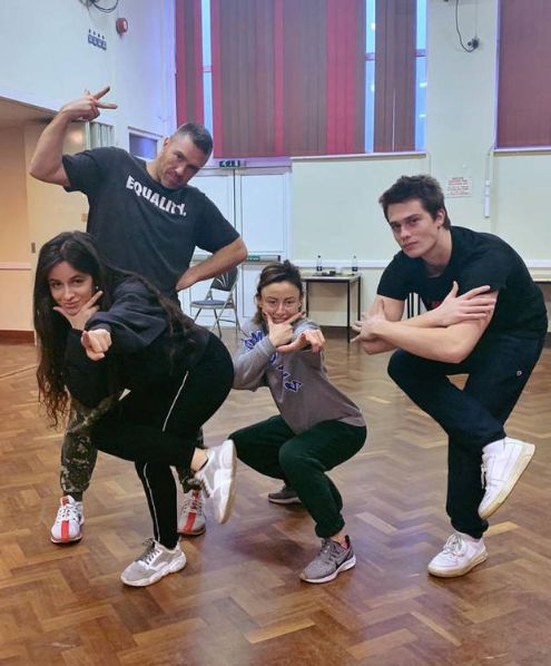 Nicholas Galitzine with his friends