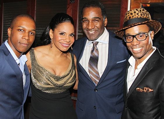 Norm Lewis with his co-stars