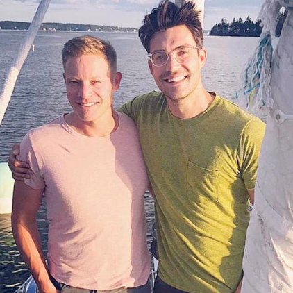 Peter Porte with his partner, Jacob Villere