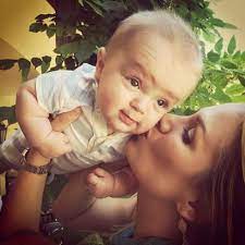 Jenn Brown with her child 