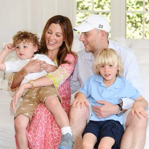 Thea Andrews and her husband, Jay Wolf with their children