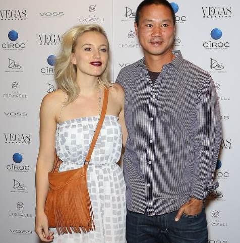Tony Hsieh with one of his co-workers