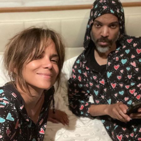 Van Hunt with his girlfriend, Halle Berry