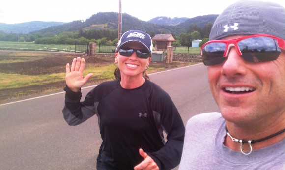 Cameron R. Hanes with his wife Tracey Hanes