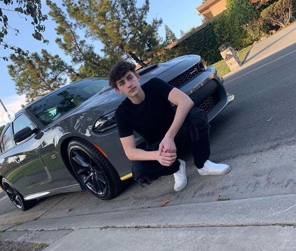 Reed Woehrle with the car