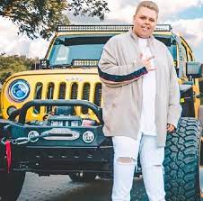 Nick Crompton with the car
