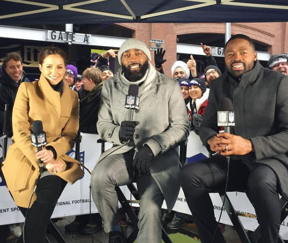 Kay Adams doing her job