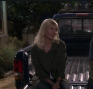 Kelli Goss with the car
