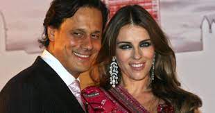 Arun Nayar with his ex-wife Elizabeth Hurley