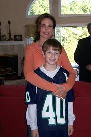 Charlie McDowell early age photo with his mother