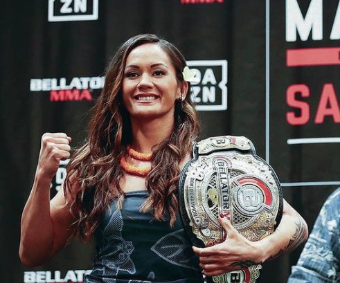 Ilima-lei Macfarlane posing for a photo