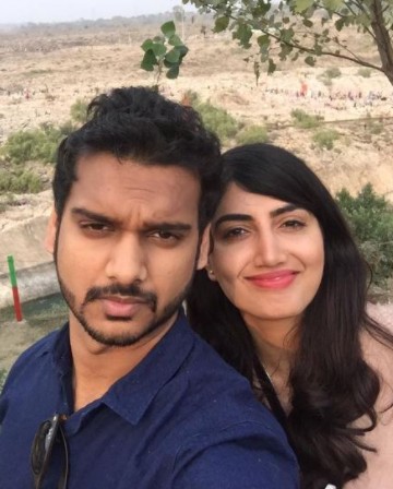 Anjali Ryot with her husband, Utkarsh