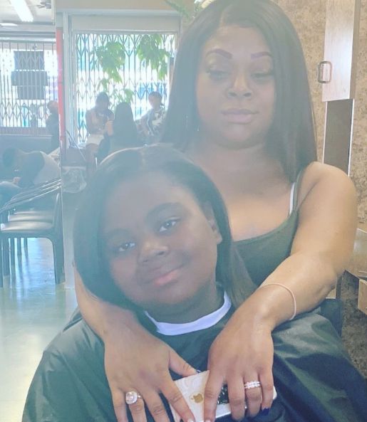 Countess Vaughn with her daughter
