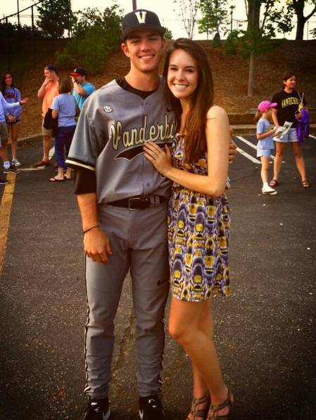 Dansby Swanson with his girlfriend, Mallory Pugh