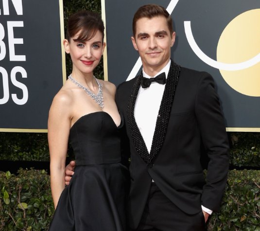 Dave Franco with his wife, Alison Brie