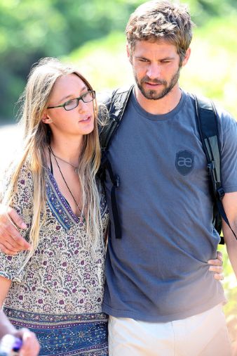 Jasmine Pilchard-Gosnell with her ex-boyfriend, Paul Walker